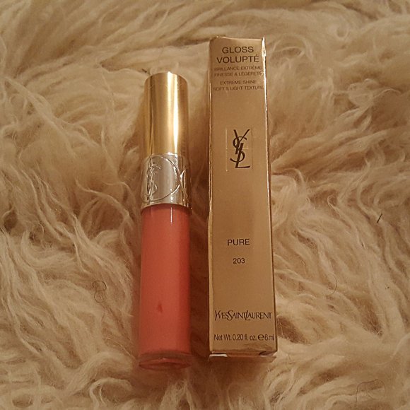Rocaille Writes: Not Quite There: YSL Gloss Volupté Pure in  Yves Saint Laurent Gloss Volupte in Pure 203